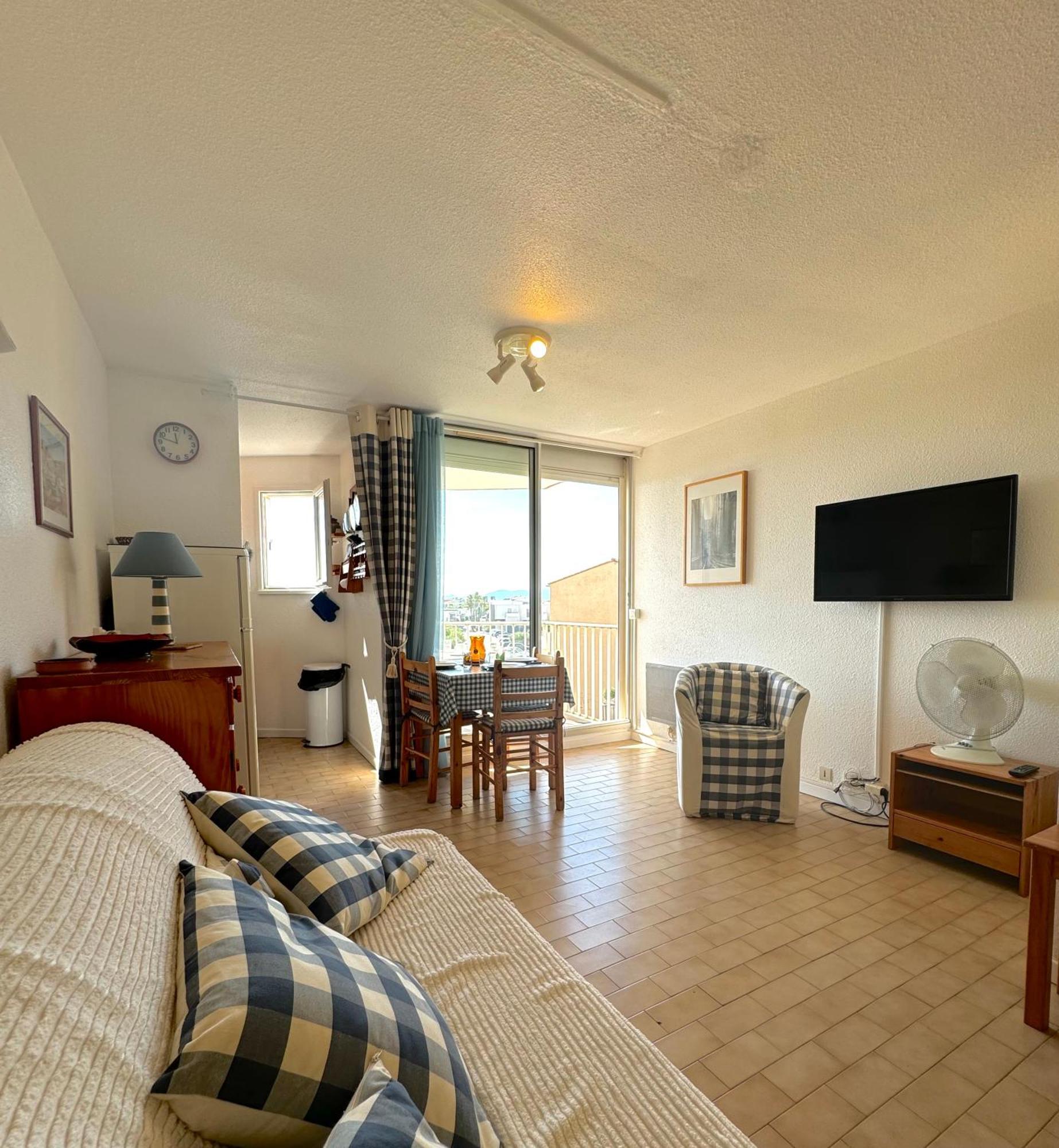 studio 3 personnes accès direct plage - parking privé - 3TVP30 Le Barcarès Exterior foto